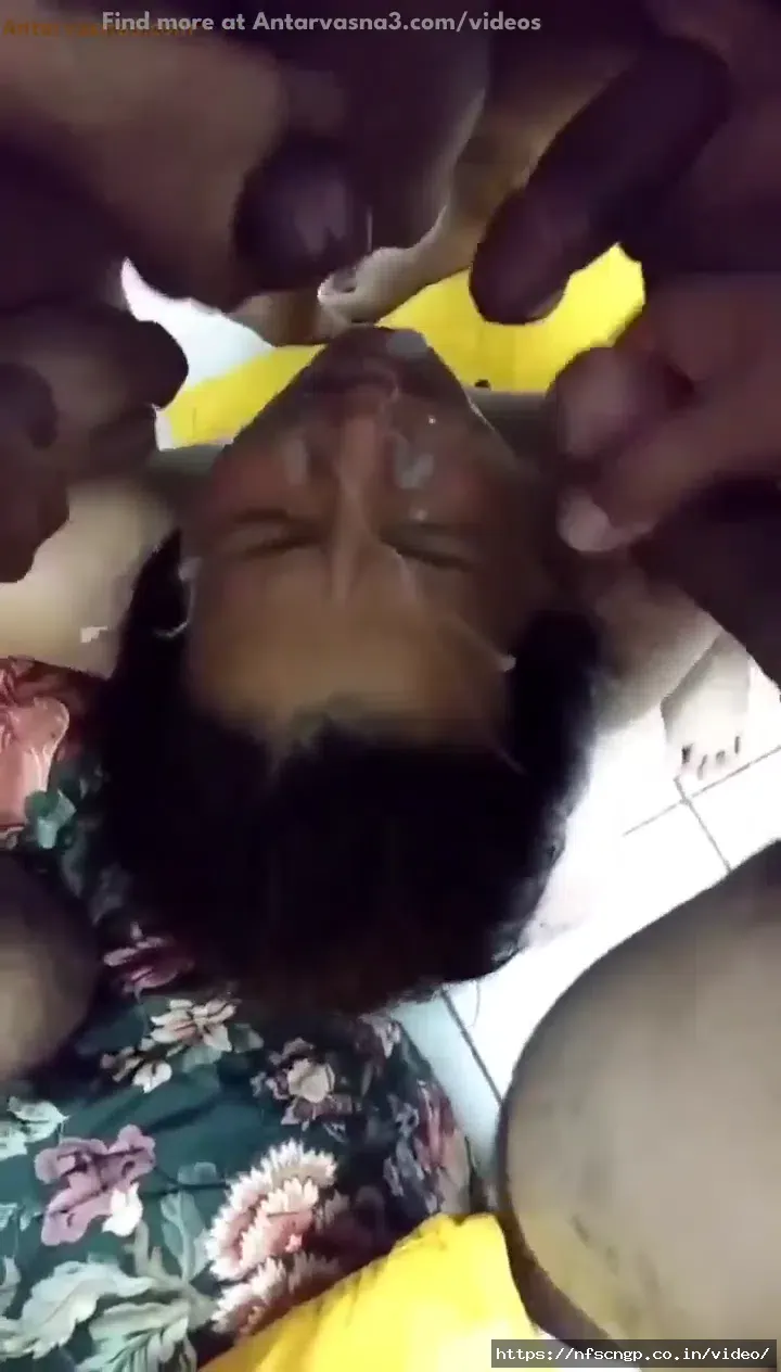Watch Aunty's Bukkake Party Licking The Juice Of Five Cocks