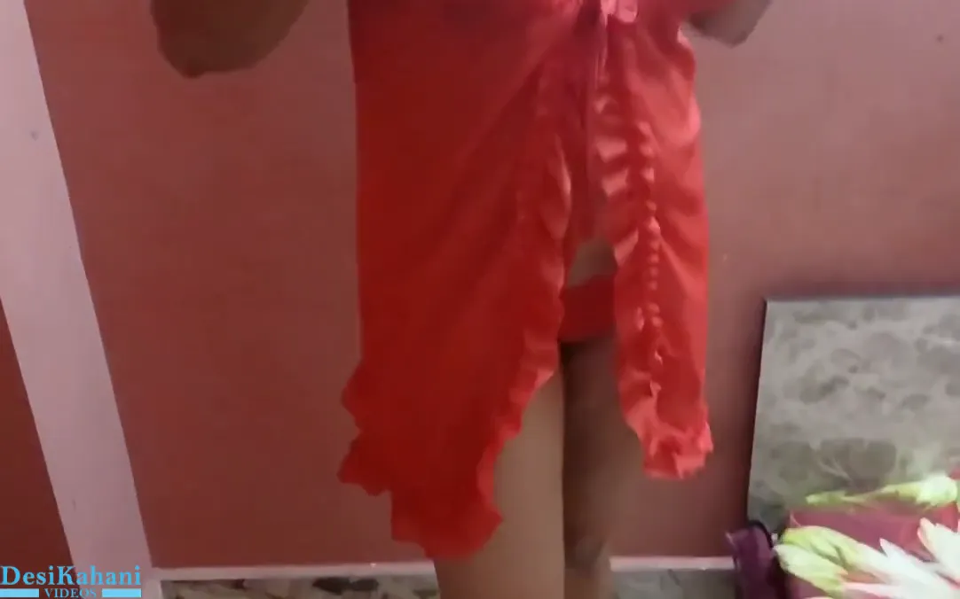 My friend fucked a sexy woman in nighty.